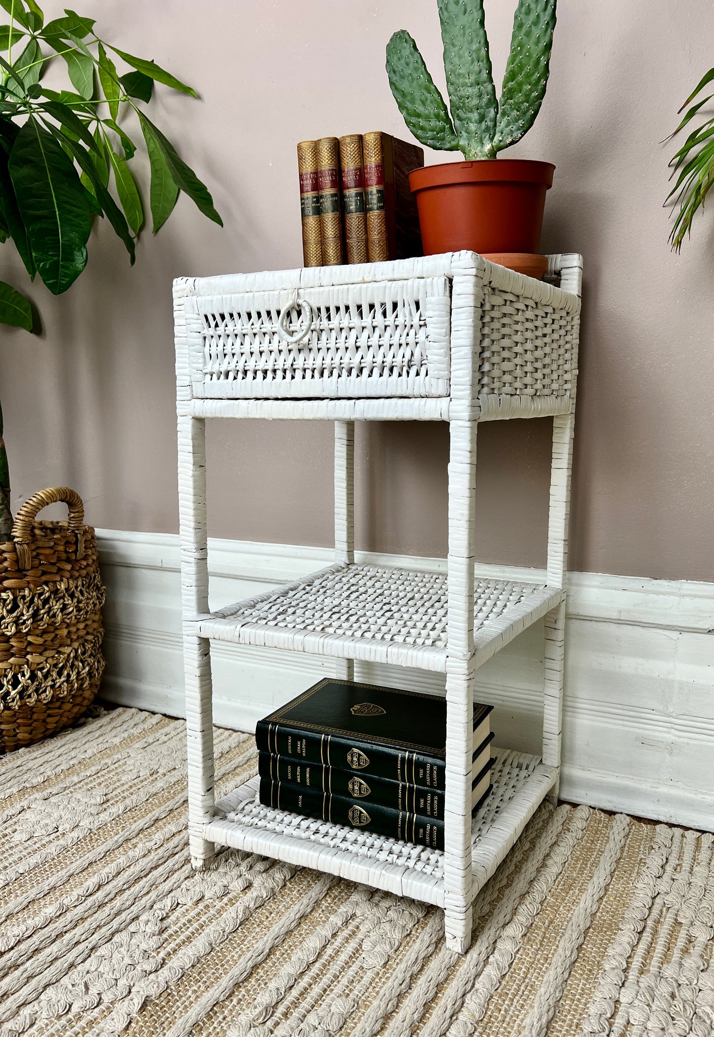 The Mini Wicker Shelf/Stand