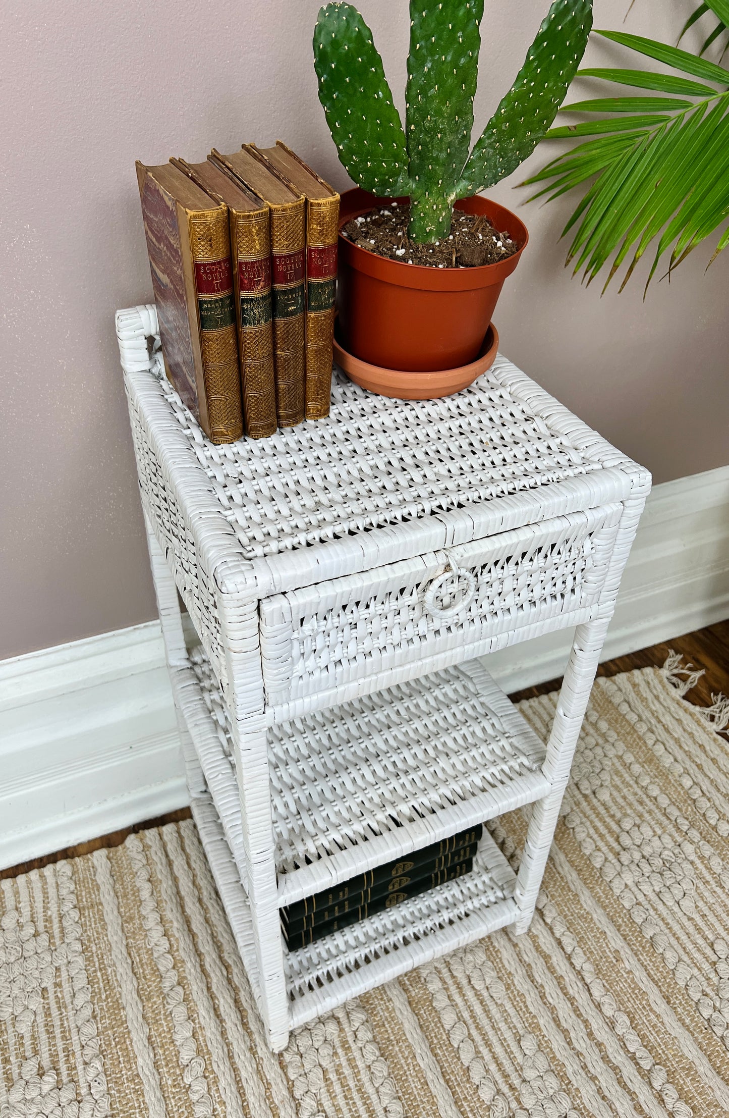 The Mini Wicker Shelf/Stand