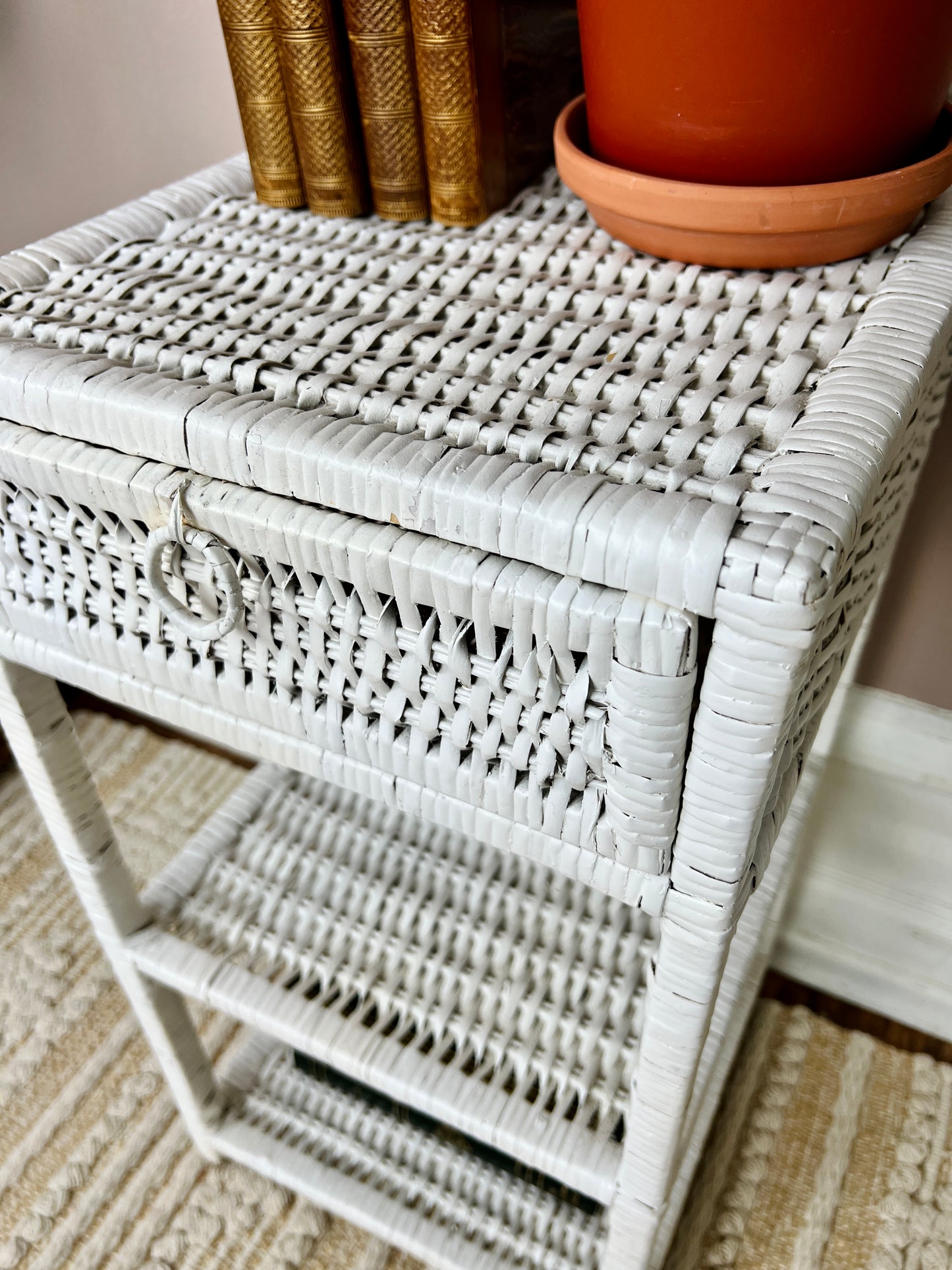 The Mini Wicker Shelf/Stand