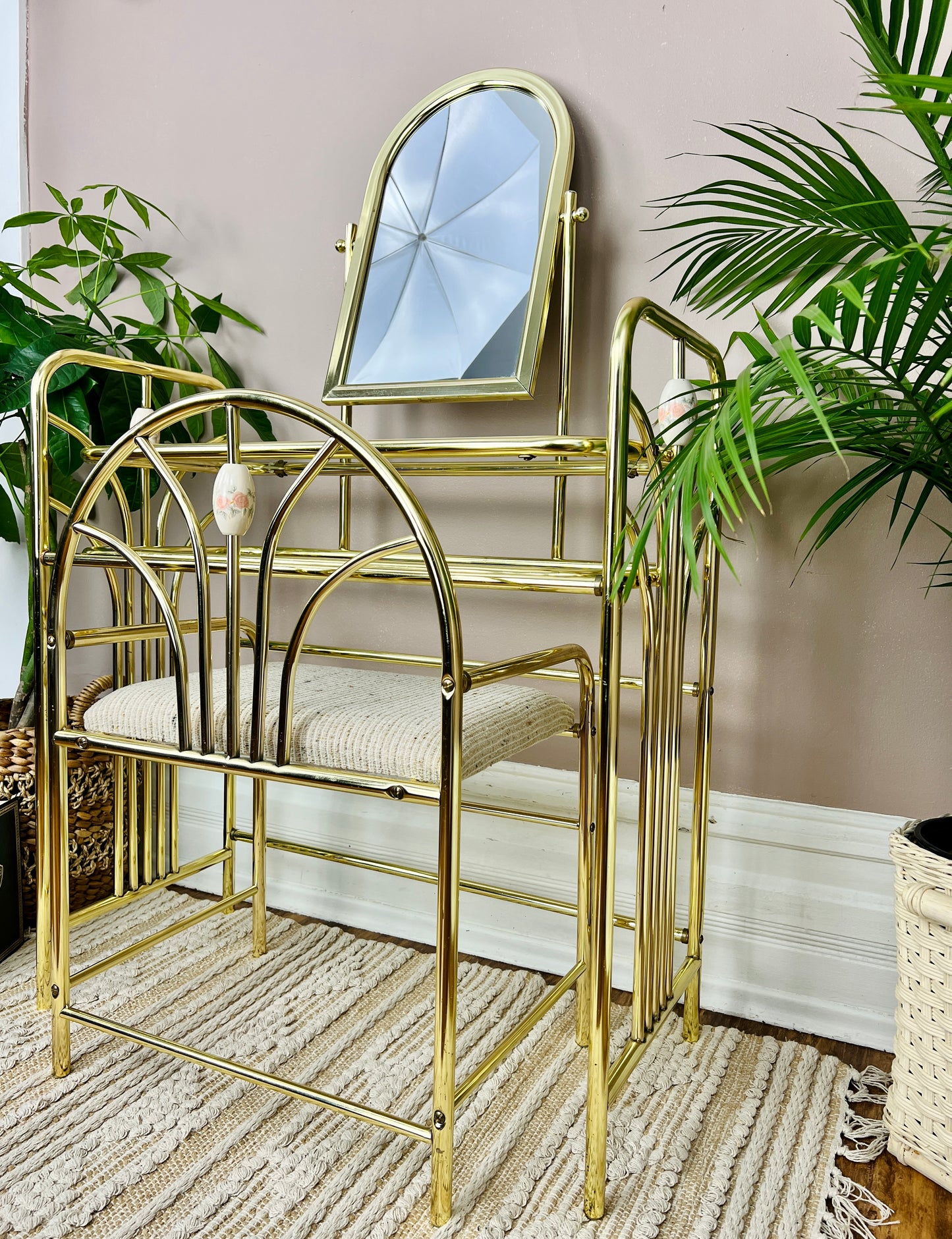 The Brass Rose Vanity