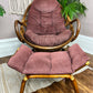 The Righteously Rattan Chair & Footstool
