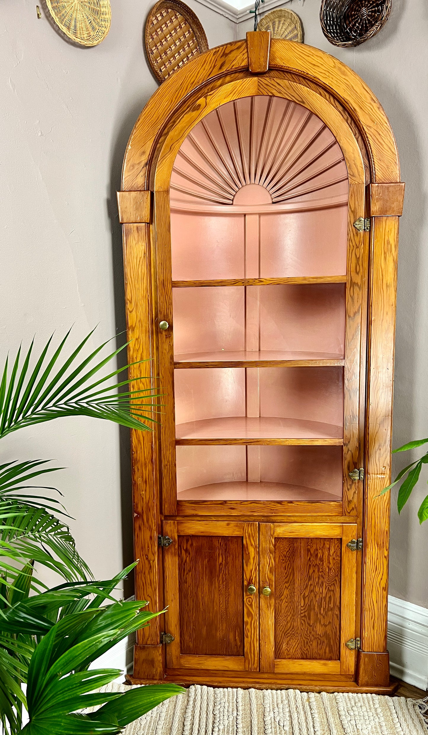 The Pink Clamshell Corner Cabinet