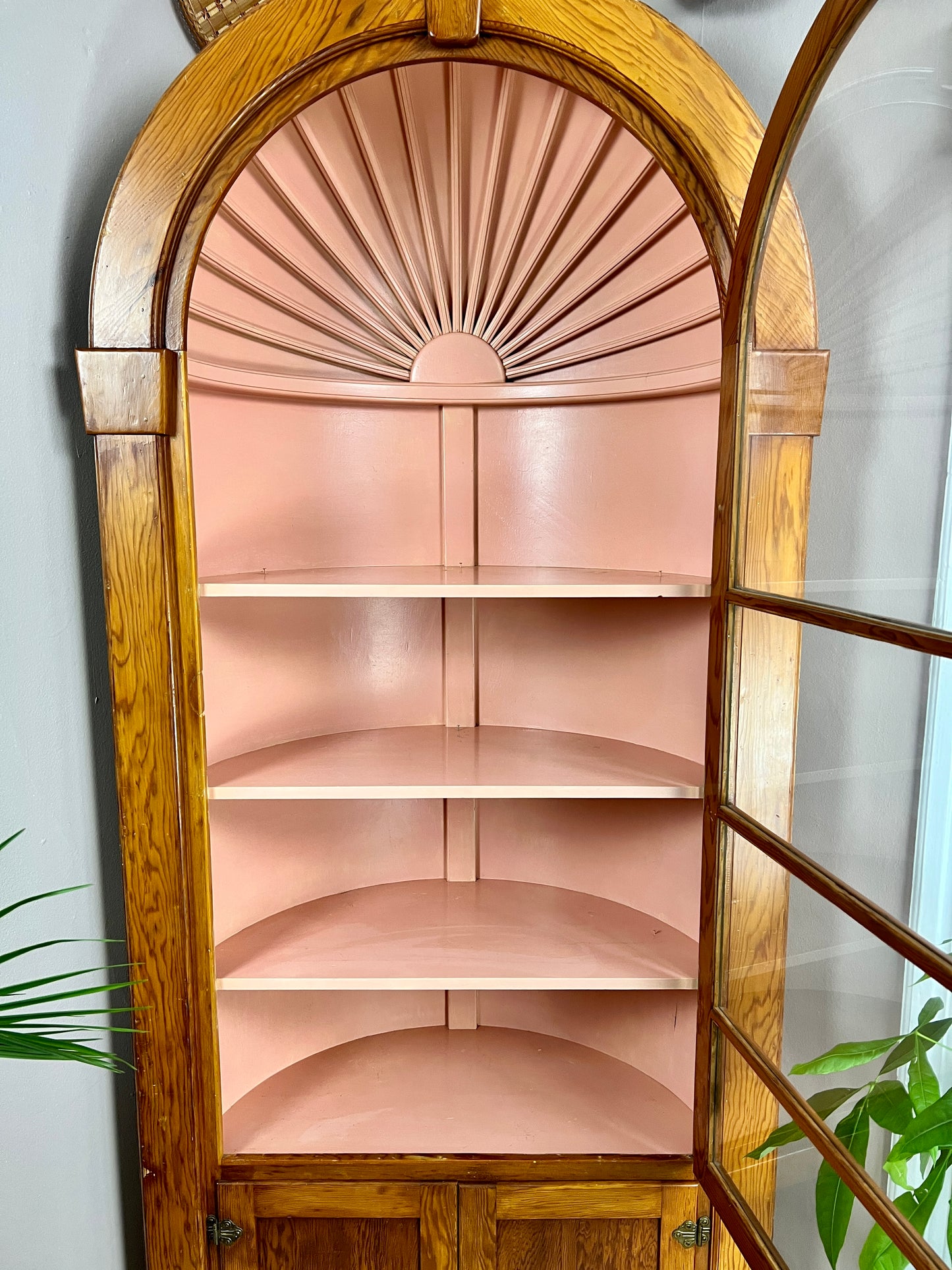 The Pink Clamshell Corner Cabinet