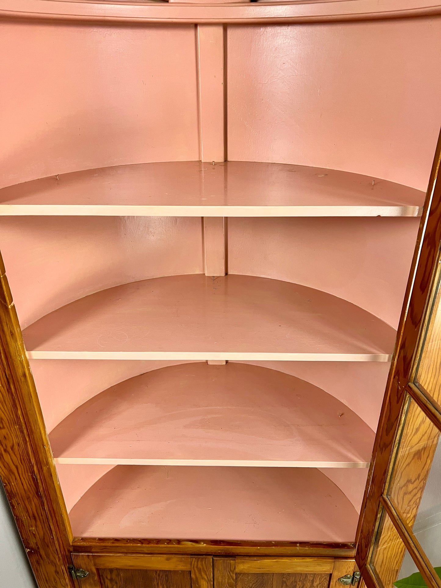 The Pink Clamshell Corner Cabinet