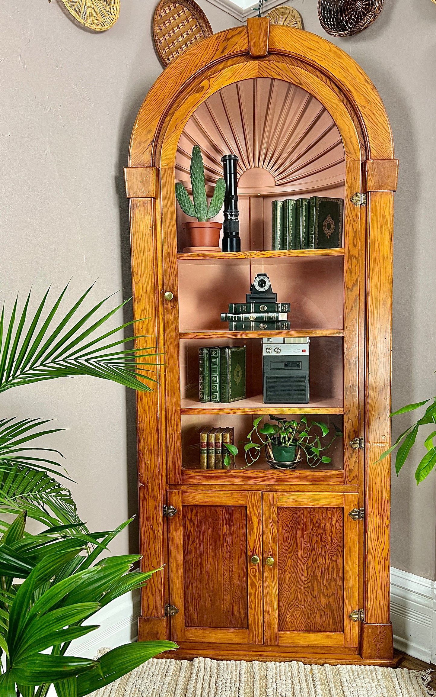 The Pink Clamshell Corner Cabinet