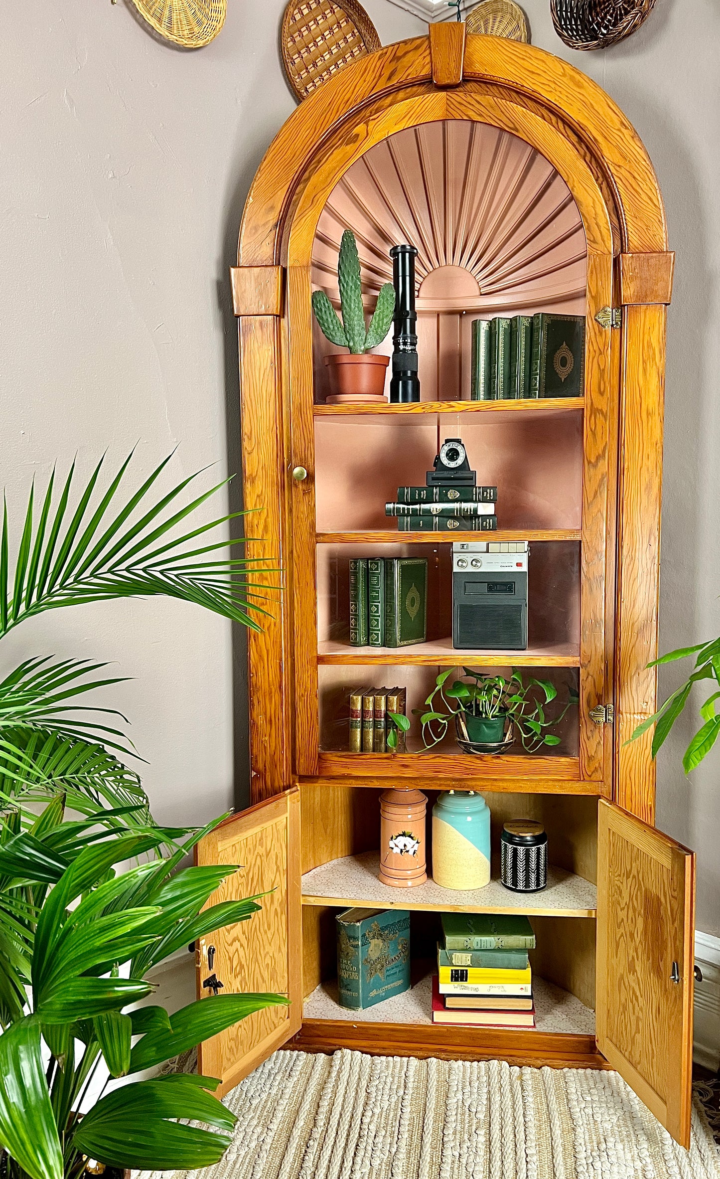 The Pink Clamshell Corner Cabinet