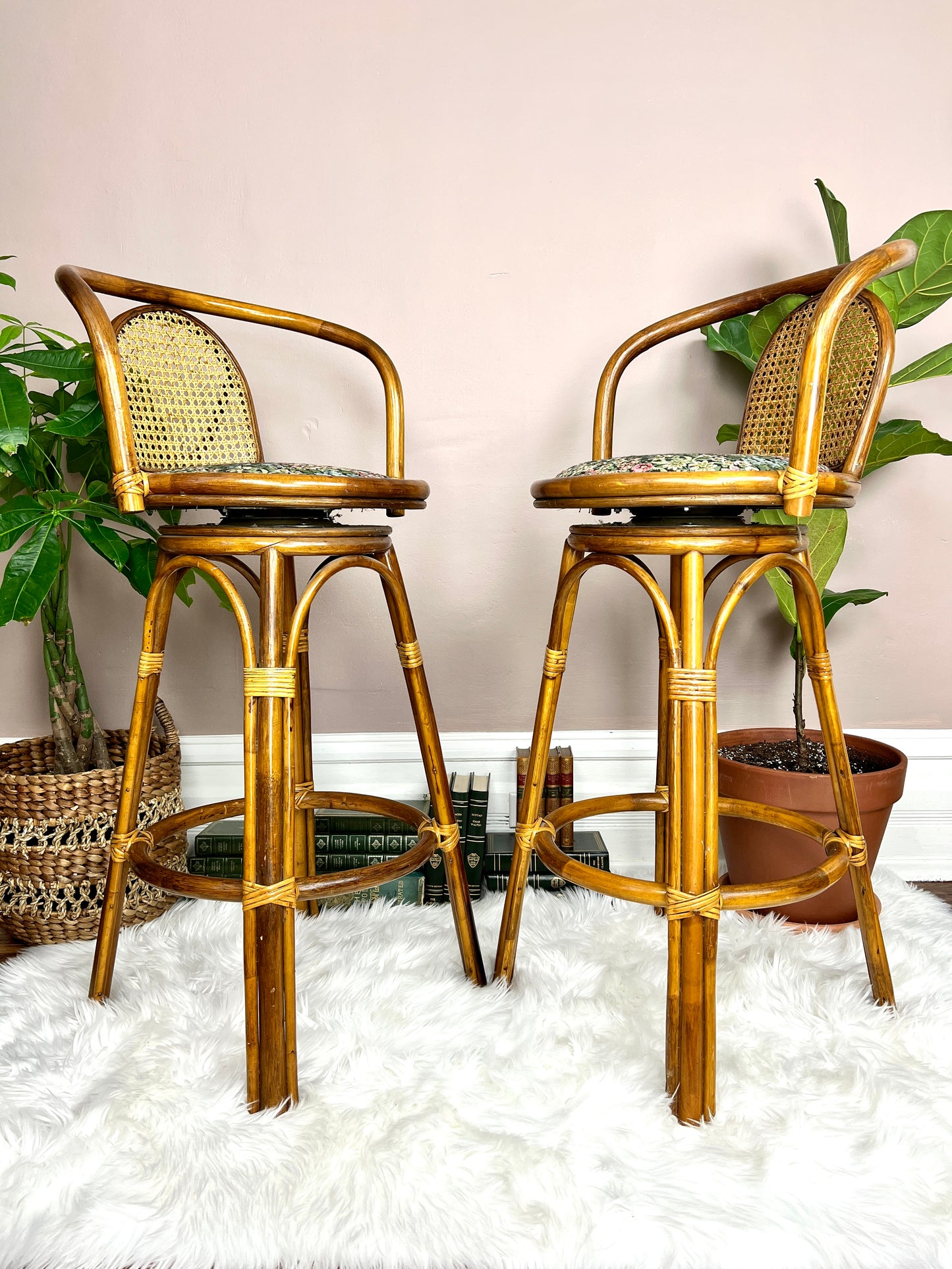 The Rattan Garden Stools