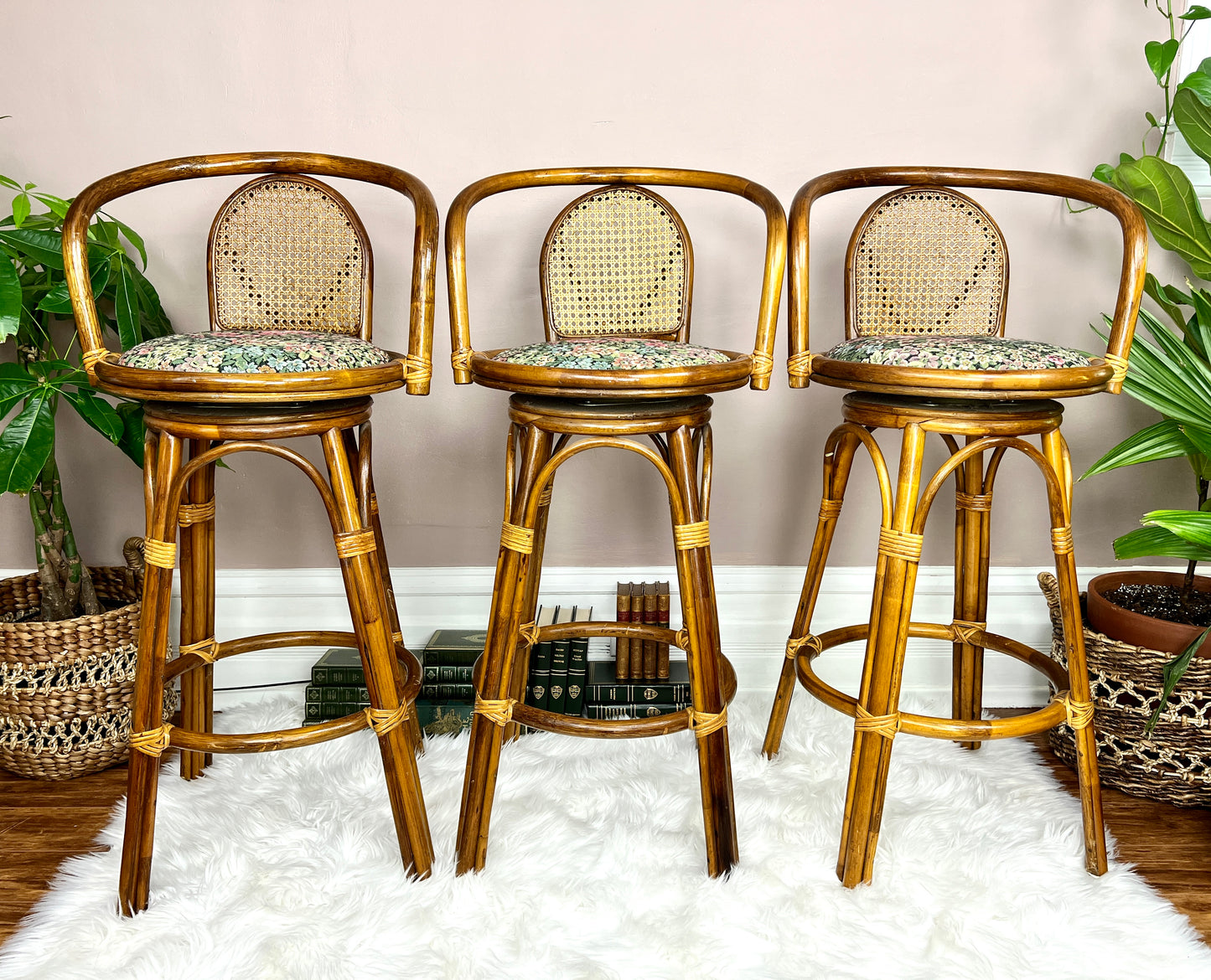 The Rattan Garden Stools