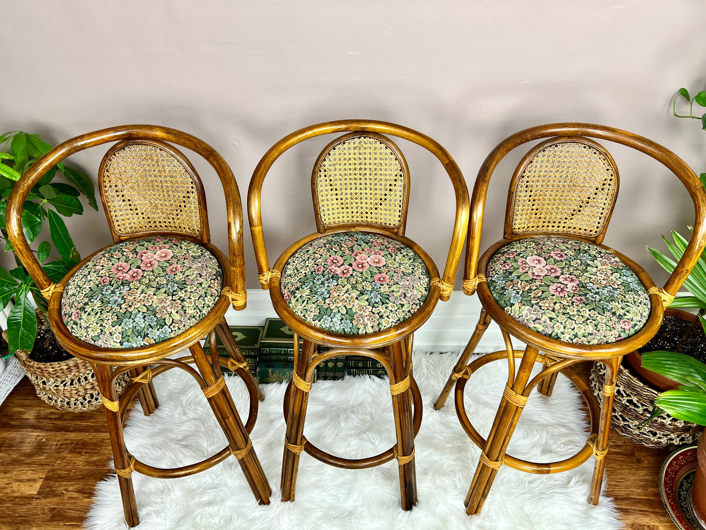 The Rattan Garden Stools