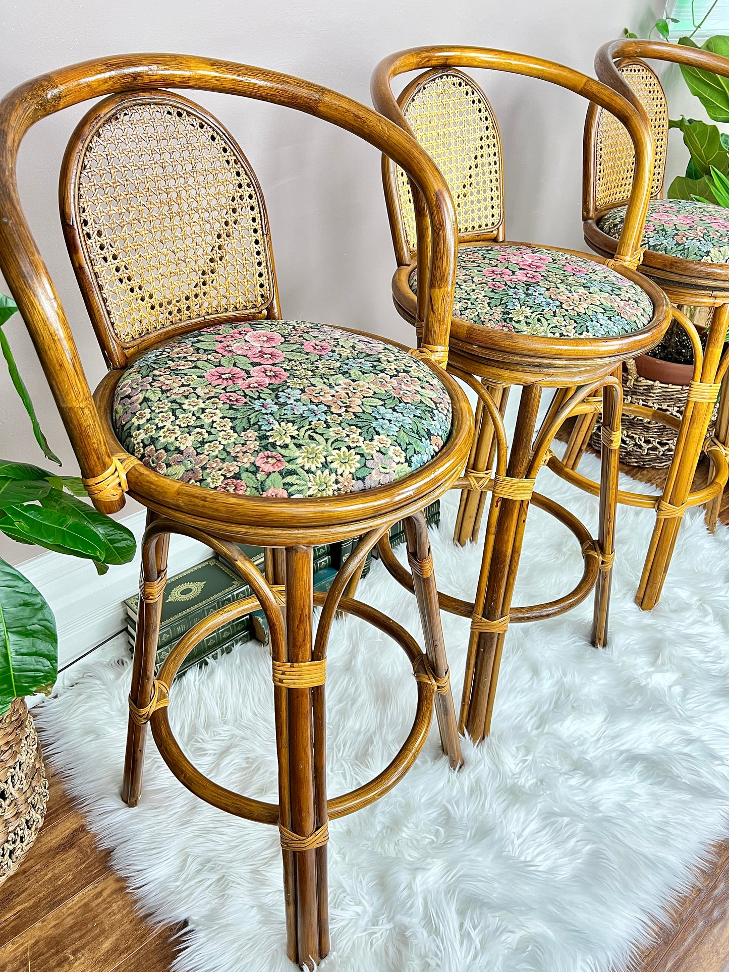 The Rattan Garden Stools