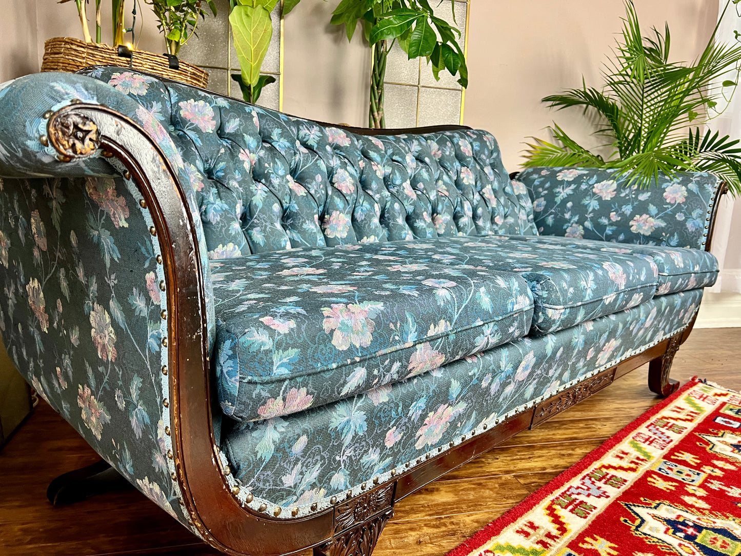 The Kashmir Blue Sofa