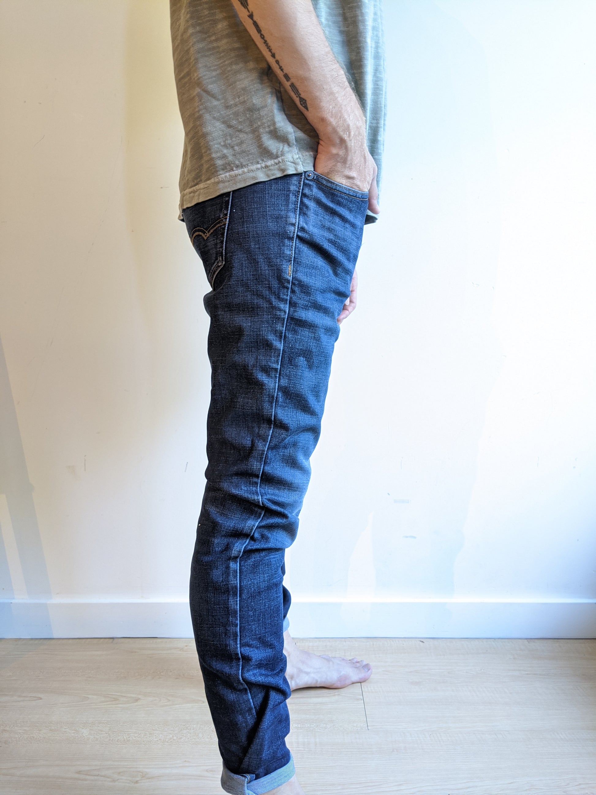 American Eagle Jeans Mens Slim Fit Blue Denim Faded