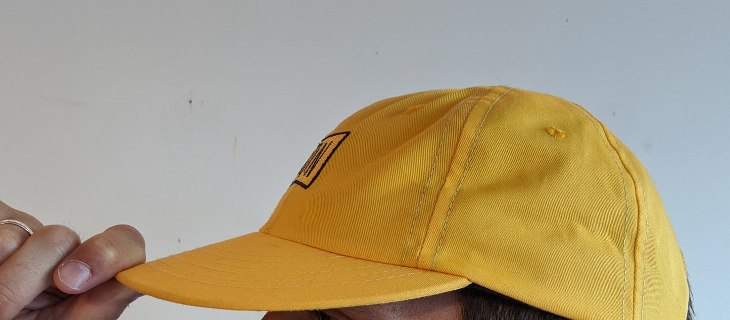 Waxed Cotton Canvas Yellow Surfer 5 Panel Hat