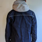 chore jacket blue denim men small paul newman prison