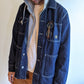 chore jacket blue denim men small paul newman prison