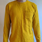 Topo Designs Heavyweight Long Sleeve Pocket Tee Yellow