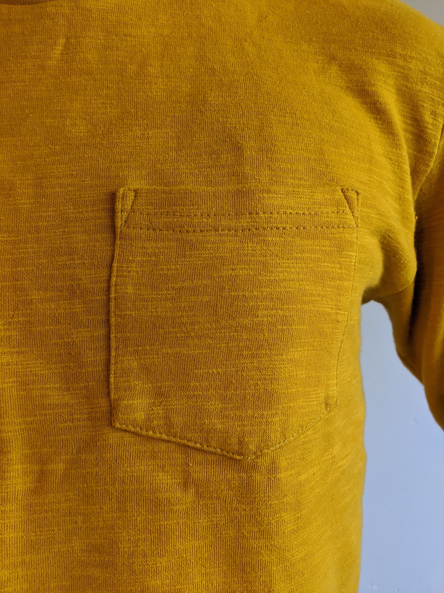 Topo Designs Heavyweight Long Sleeve Pocket Tee Yellow