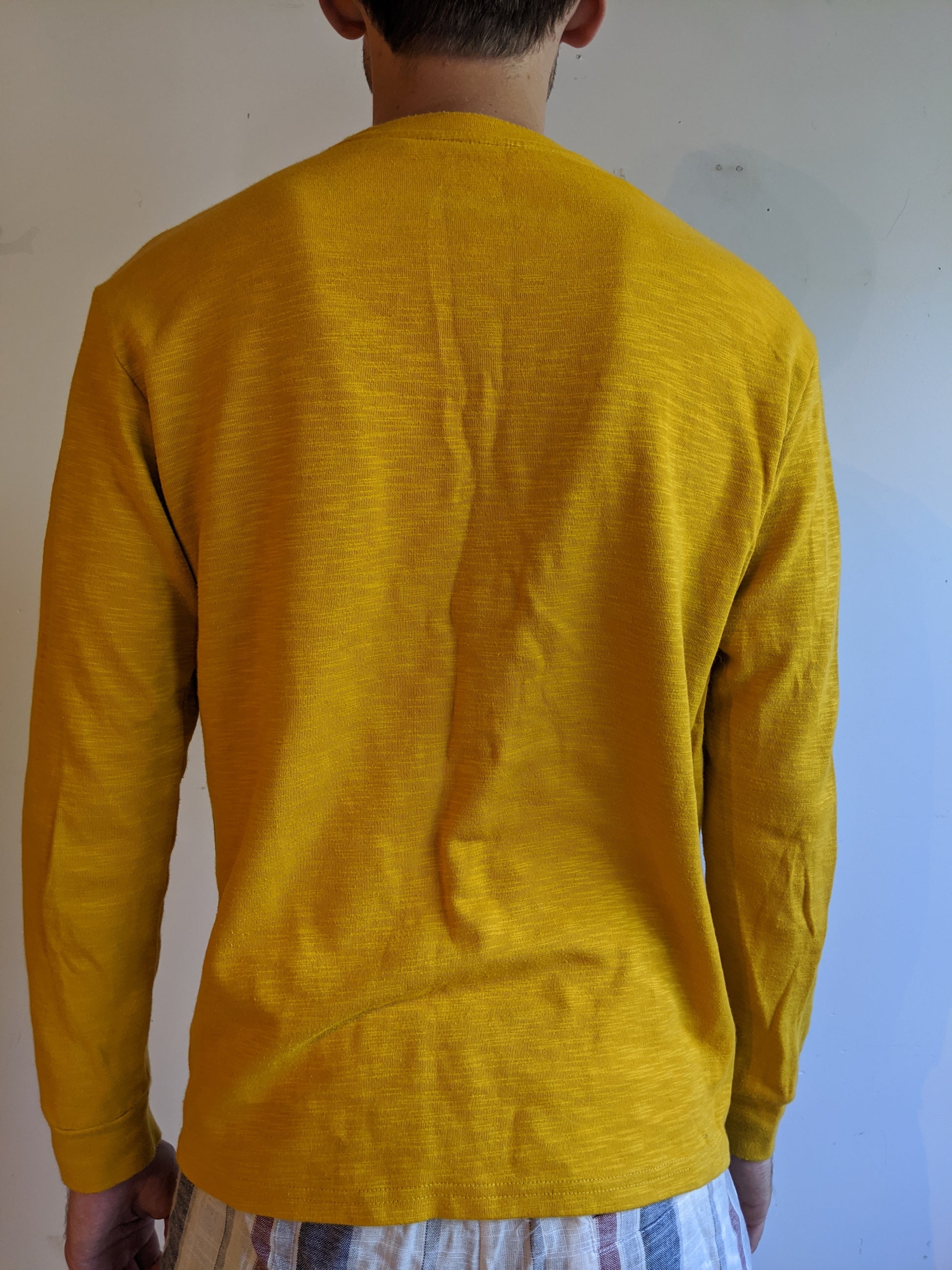 Topo Designs Heavyweight Long Sleeve Pocket Tee Yellow