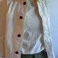 Chore Jacket Vintage Ecru White Unisex Cotton