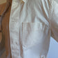 Chore Jacket Vintage Ecru White Unisex Cotton