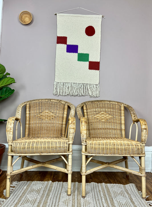 The Mini Wheat Wicker Chairs