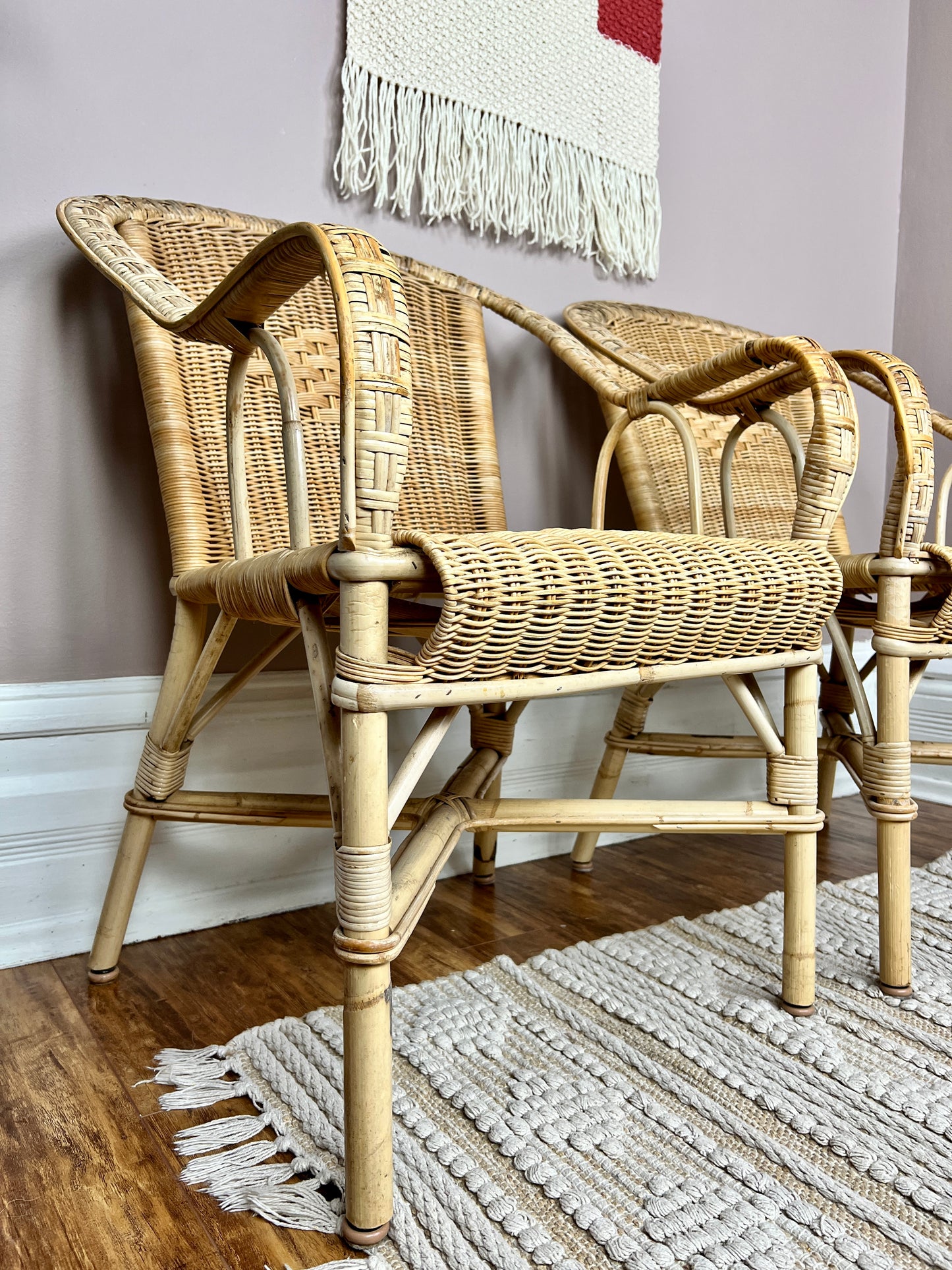 The Mini Wheat Wicker Chairs
