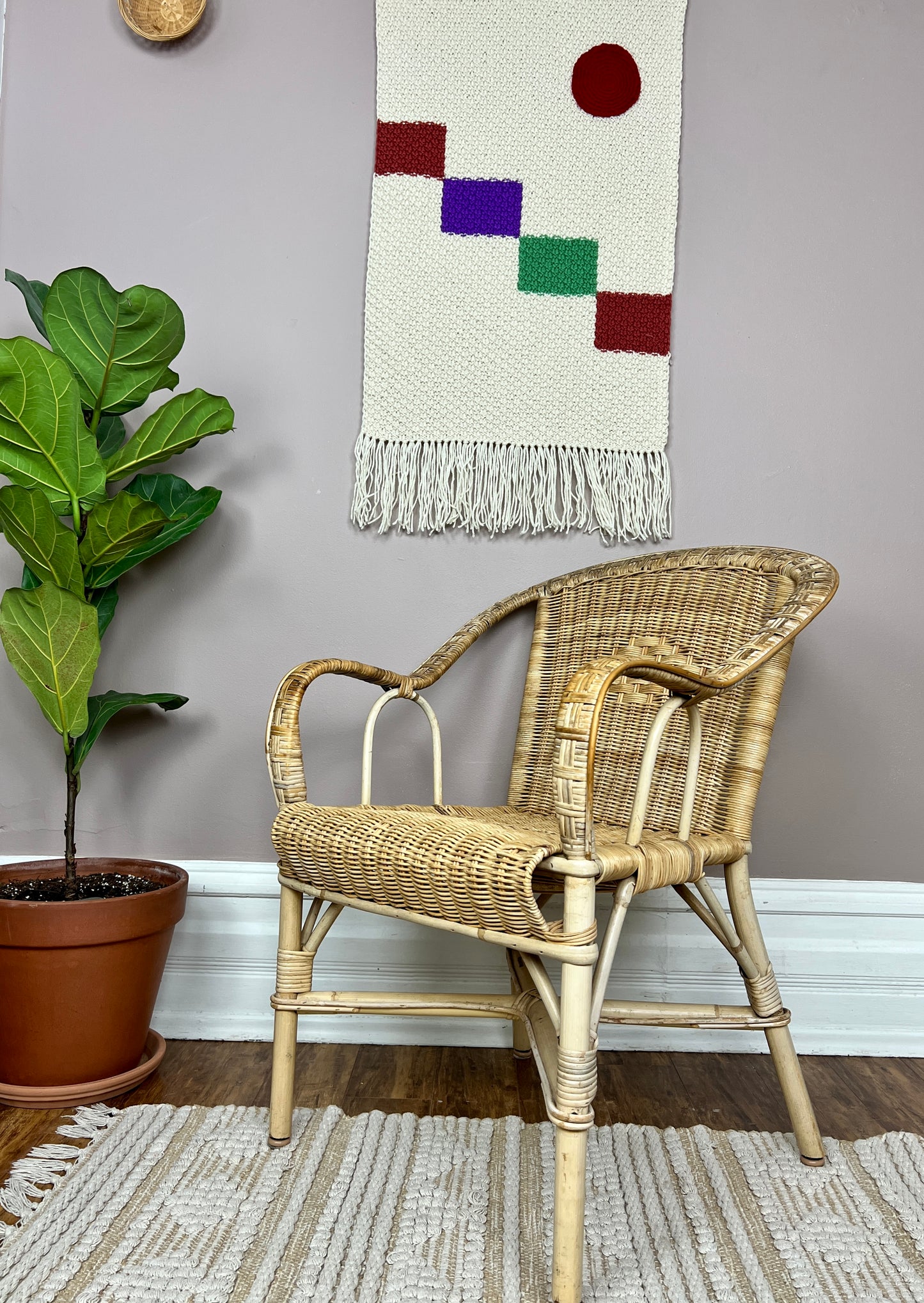 The Mini Wheat Wicker Chairs