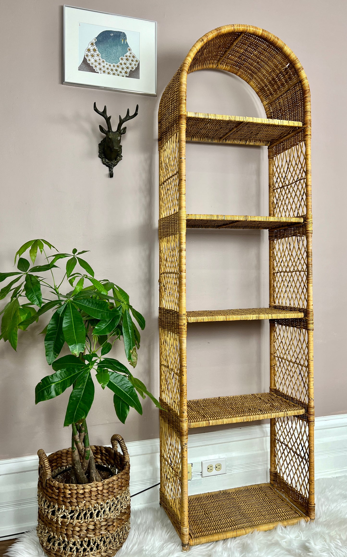 The Silvia Wicker Shelf