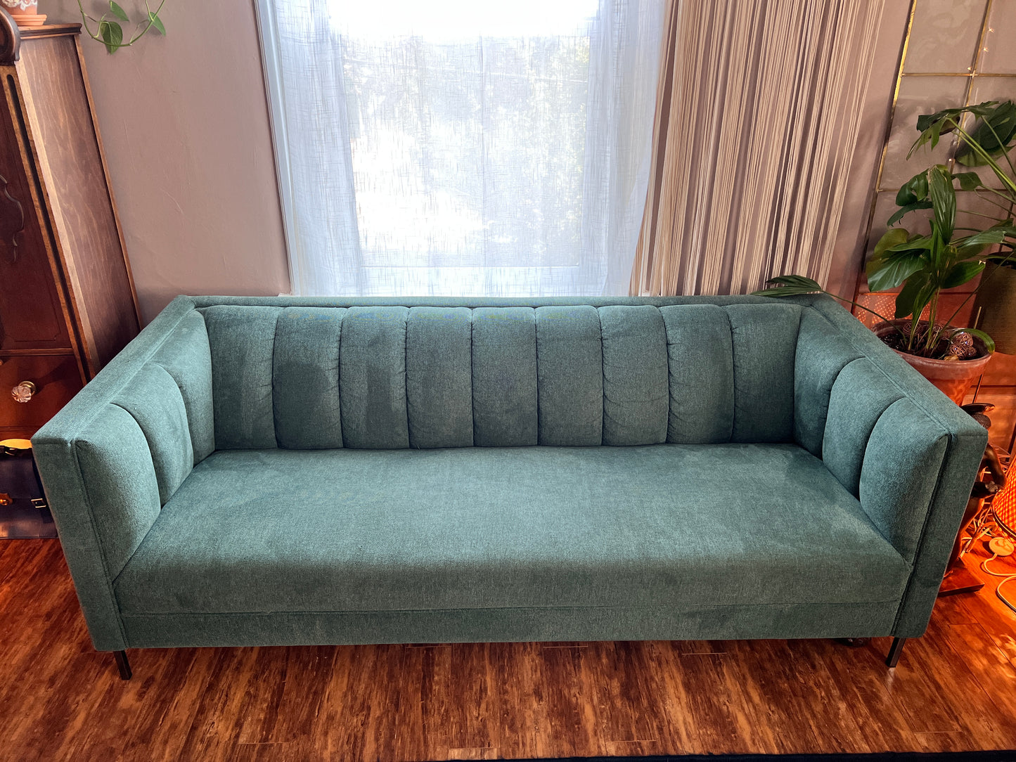 The Forest Green Sofa