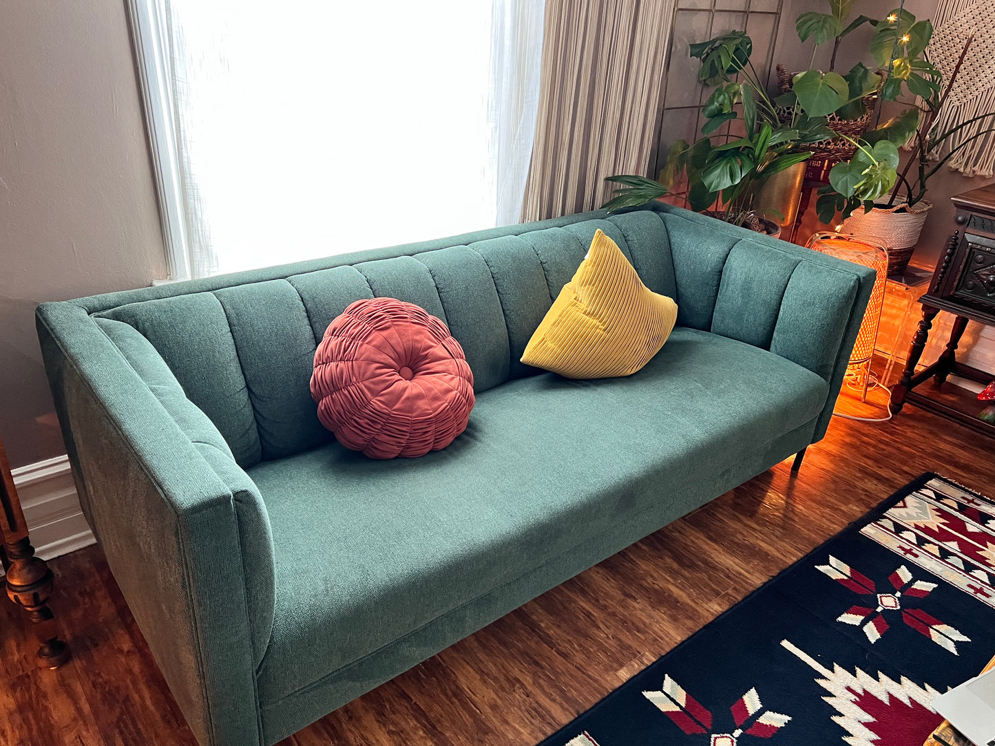 The Forest Green Sofa