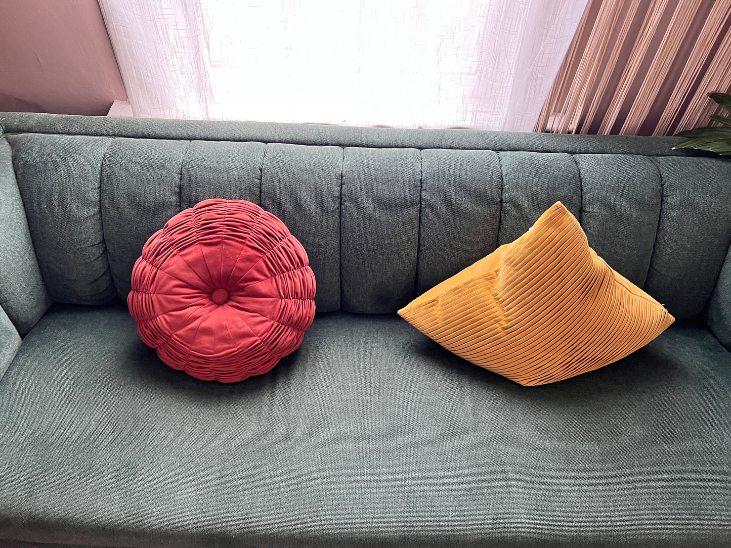 The Forest Green Sofa