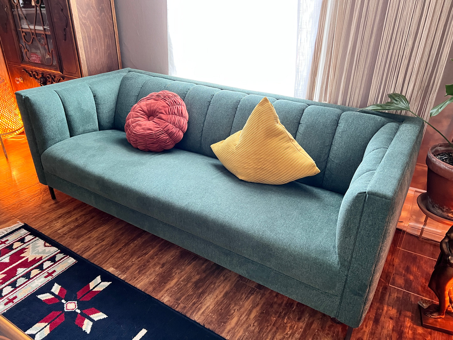 The Forest Green Sofa