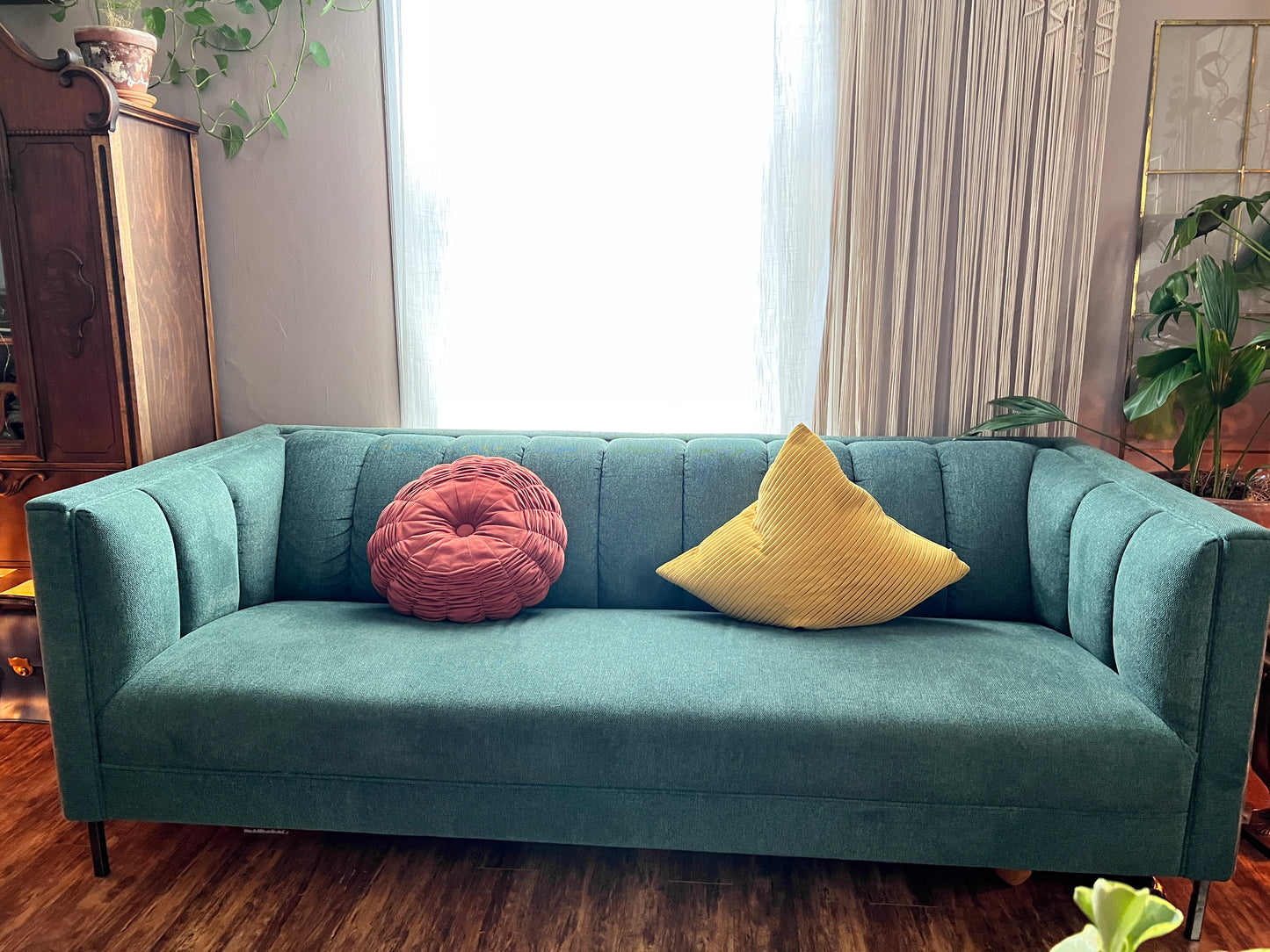 The Forest Green Sofa