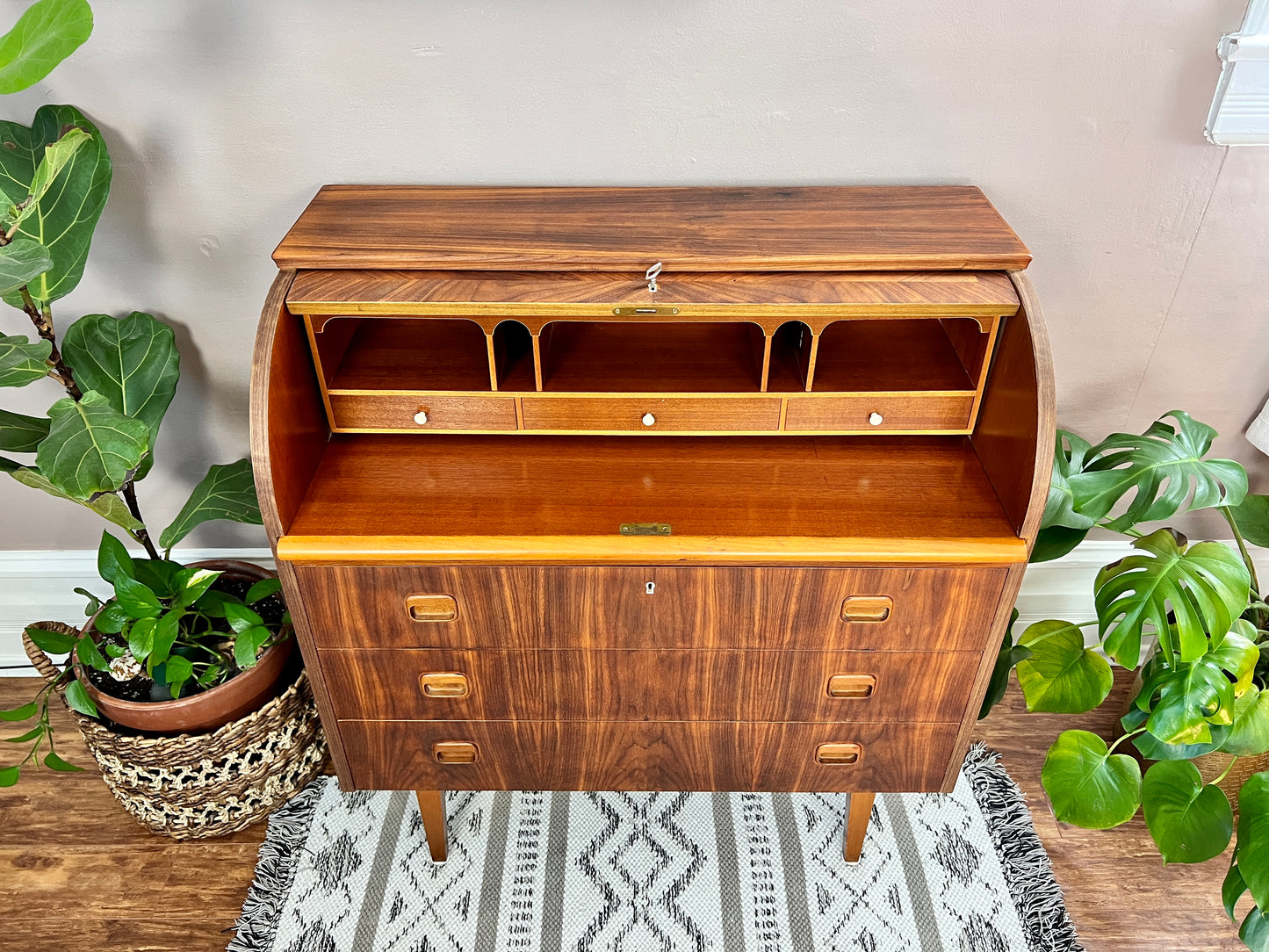 The Lennart Roll Top Desk