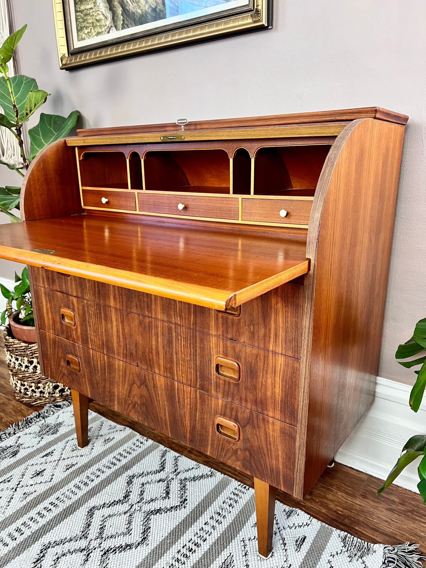 The Lennart Roll Top Desk