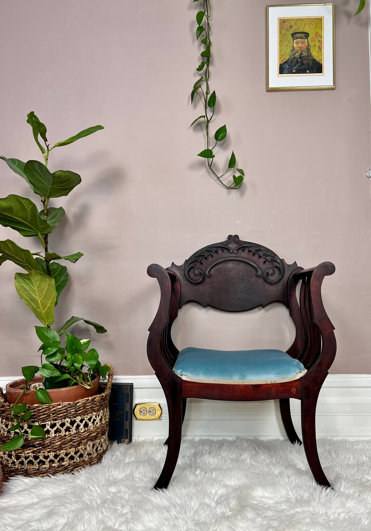 Antique Saddle Chair