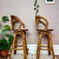 The Oak Leaf Rattan Stools