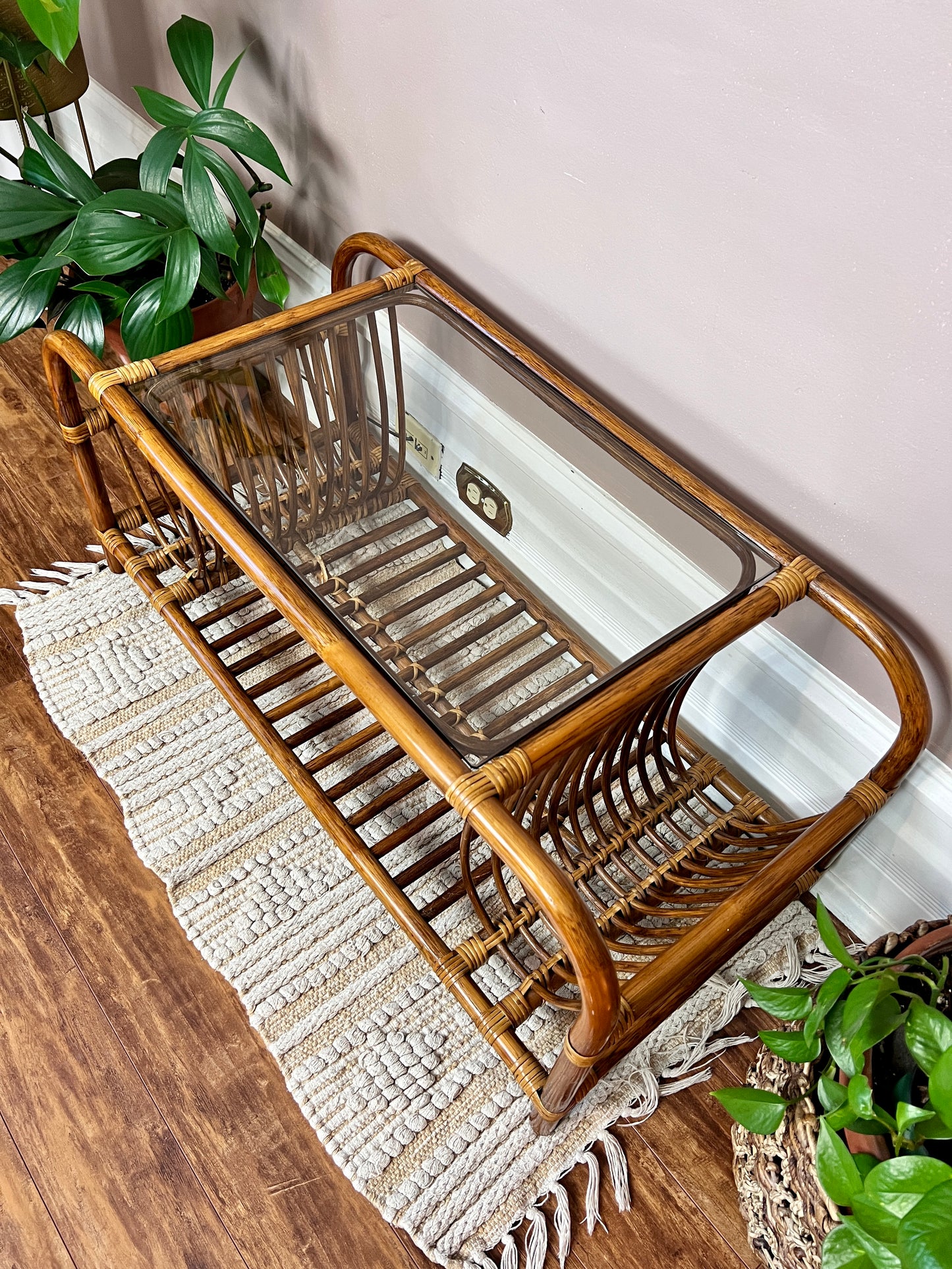 The Mosley Rattan Coffee Table