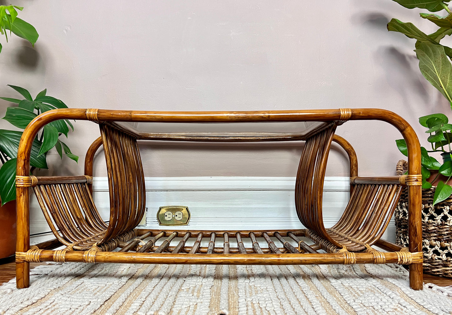 The Mosley Rattan Coffee Table