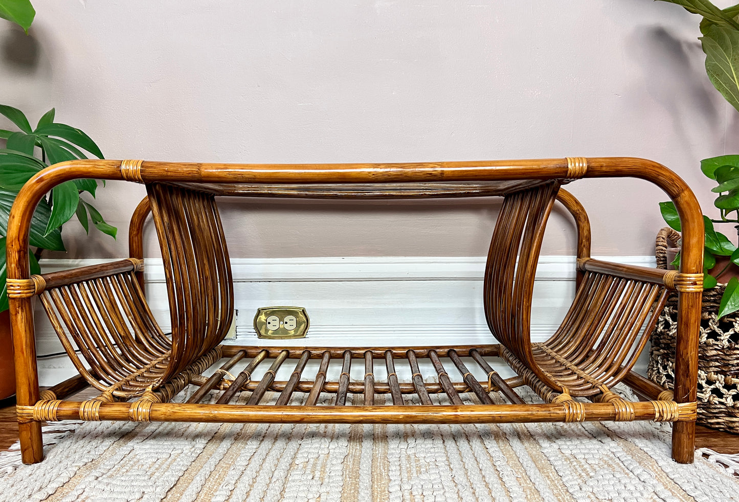 The Mosley Rattan Coffee Table