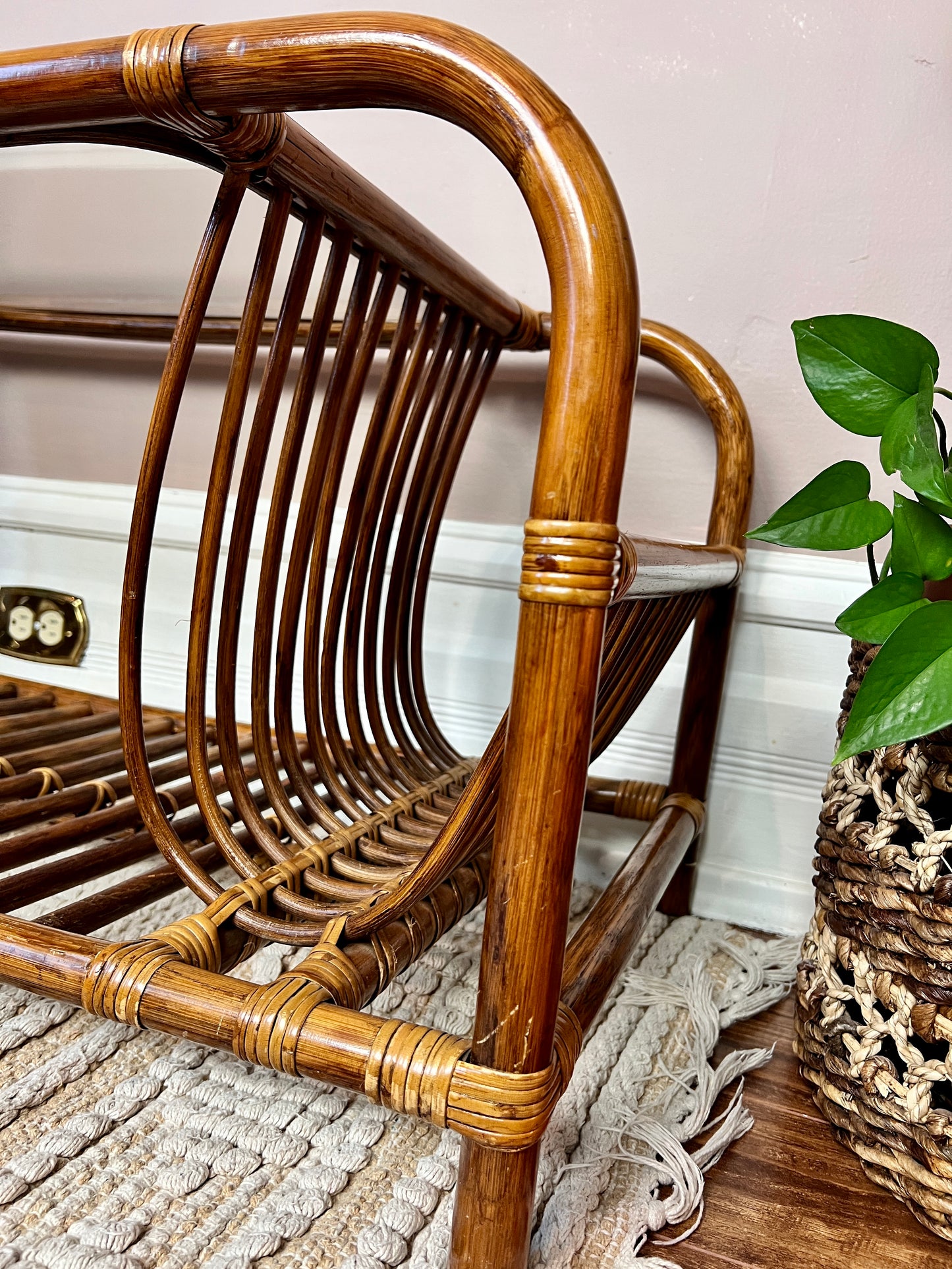 The Mosley Rattan Coffee Table
