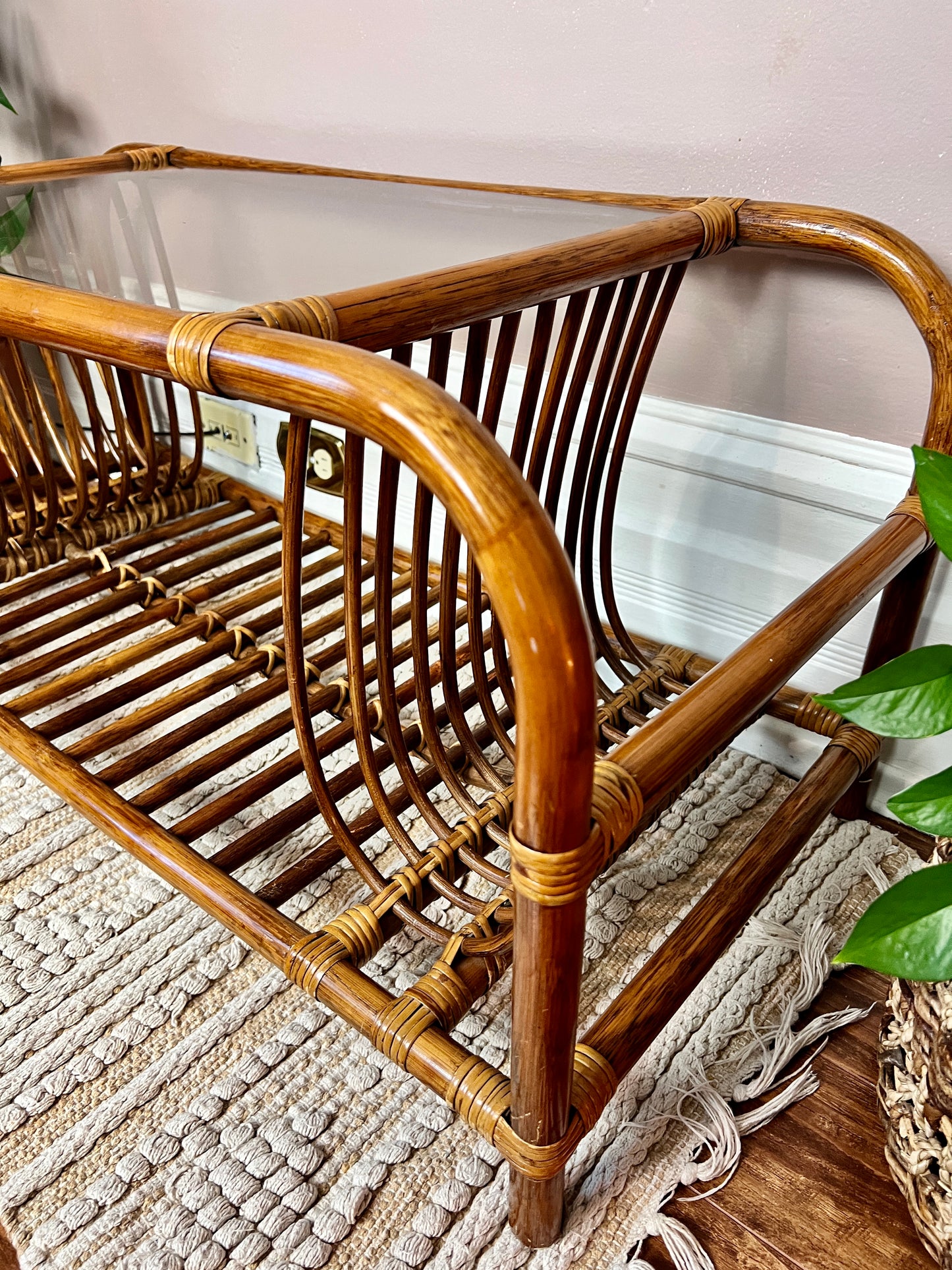 The Mosley Rattan Coffee Table