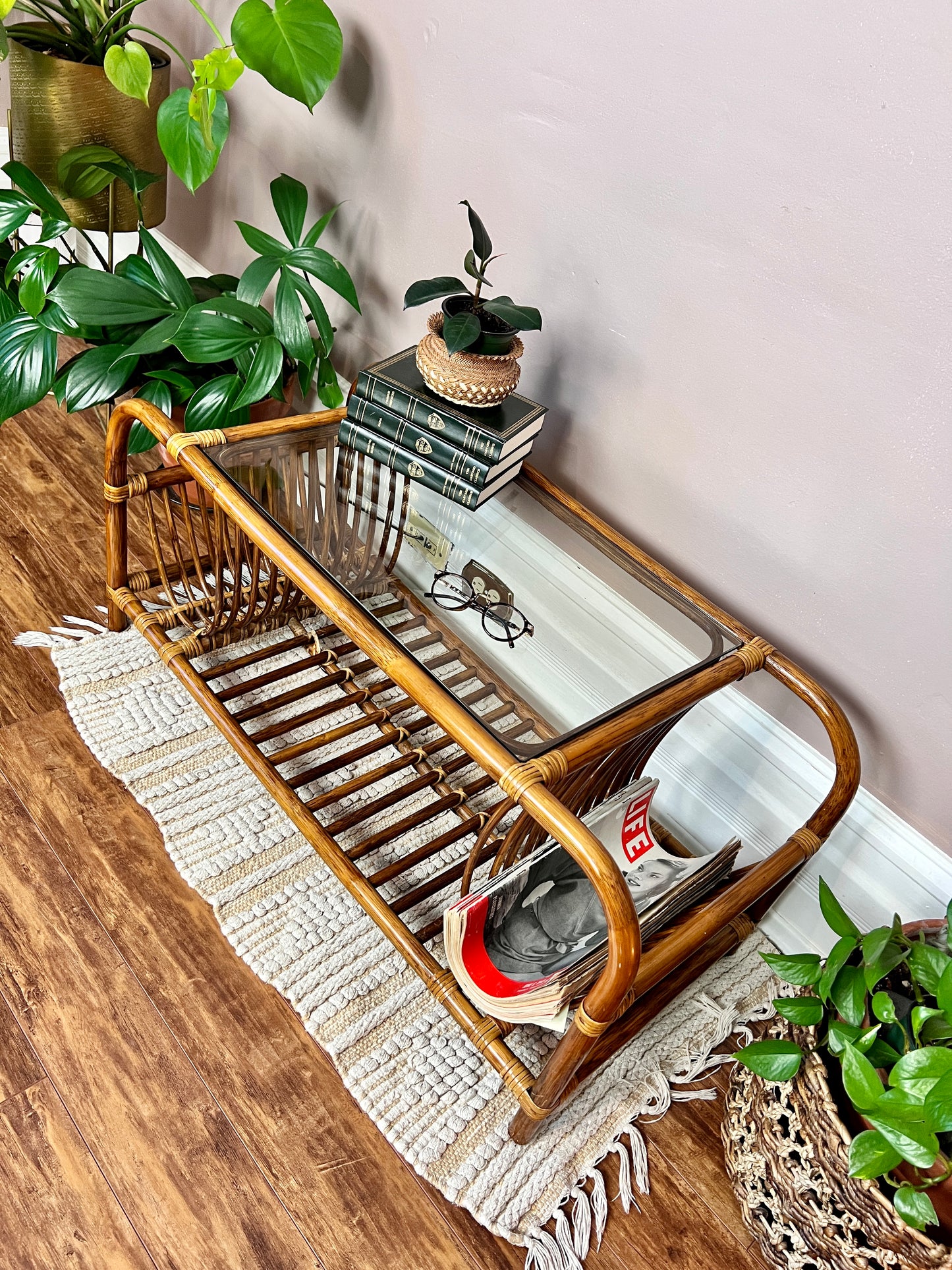 The Mosley Rattan Coffee Table