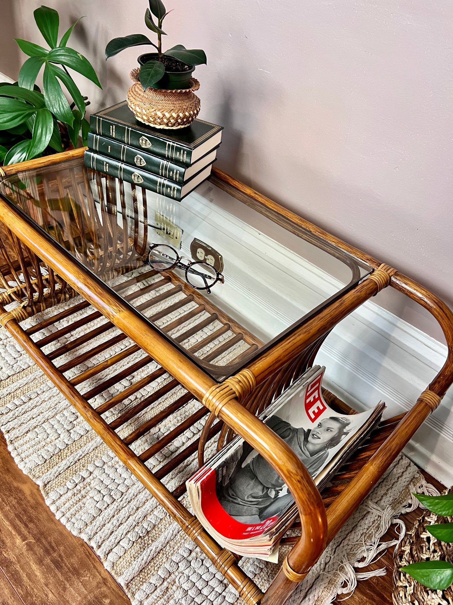 The Mosley Rattan Coffee Table