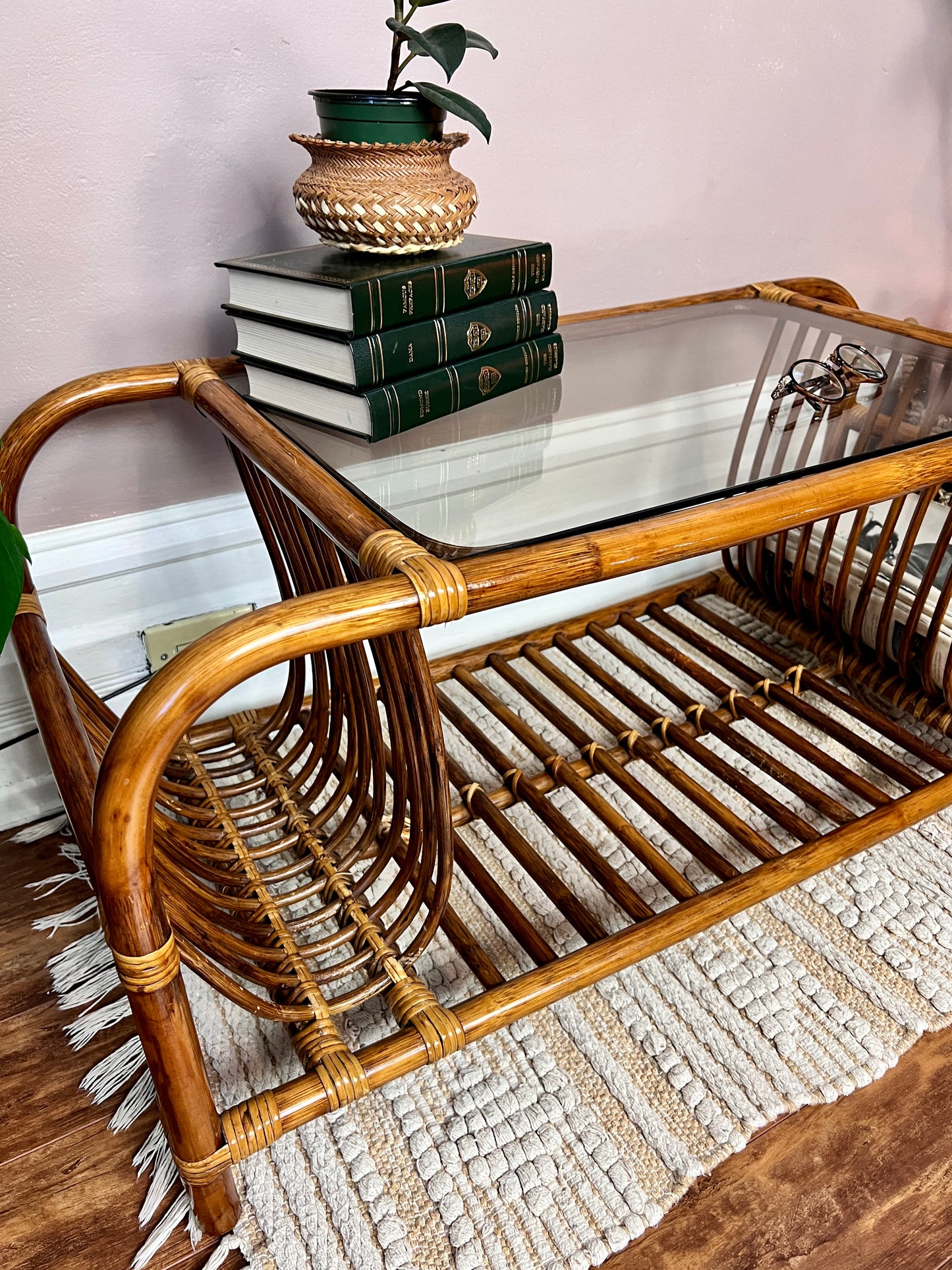 The Mosley Rattan Coffee Table