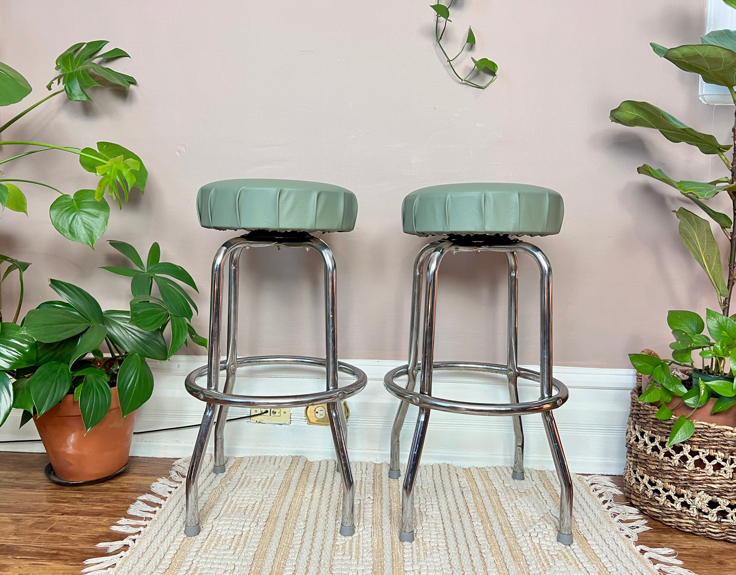 The Green Bottle Cap Stools