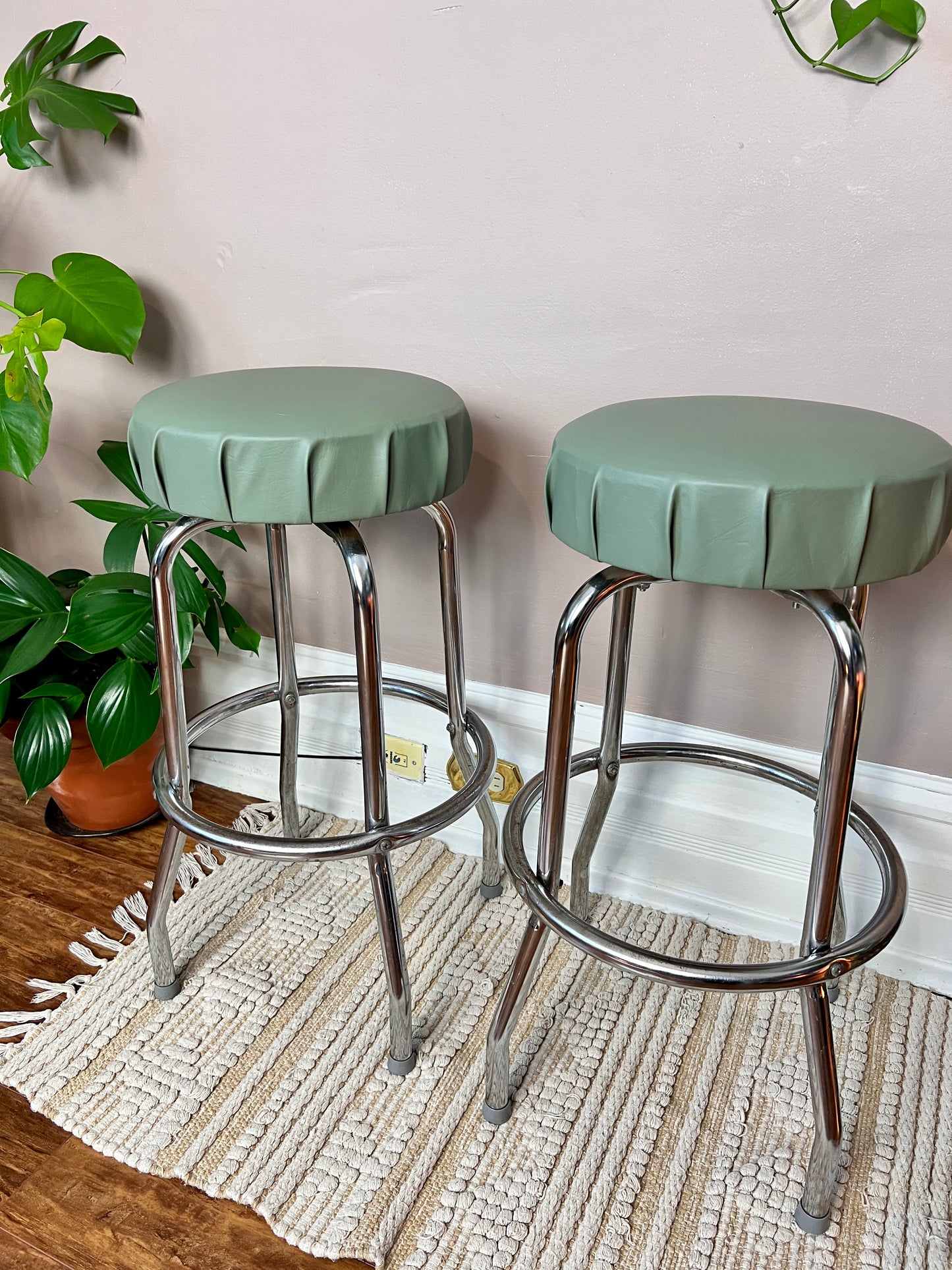 The Green Bottle Cap Stools