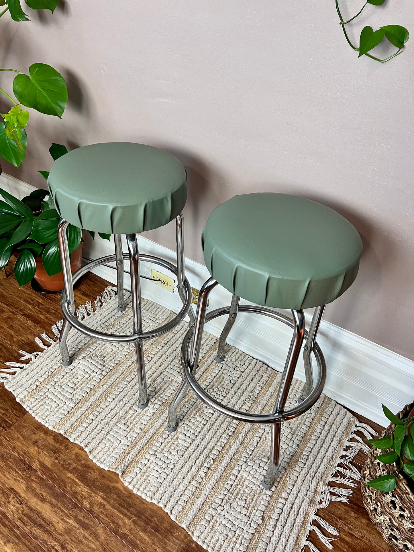 The Green Bottle Cap Stools