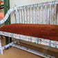 Brooklyn Bench Orange Rusty Velvet Refurbished Distressed Look Vintage Rustic Retro