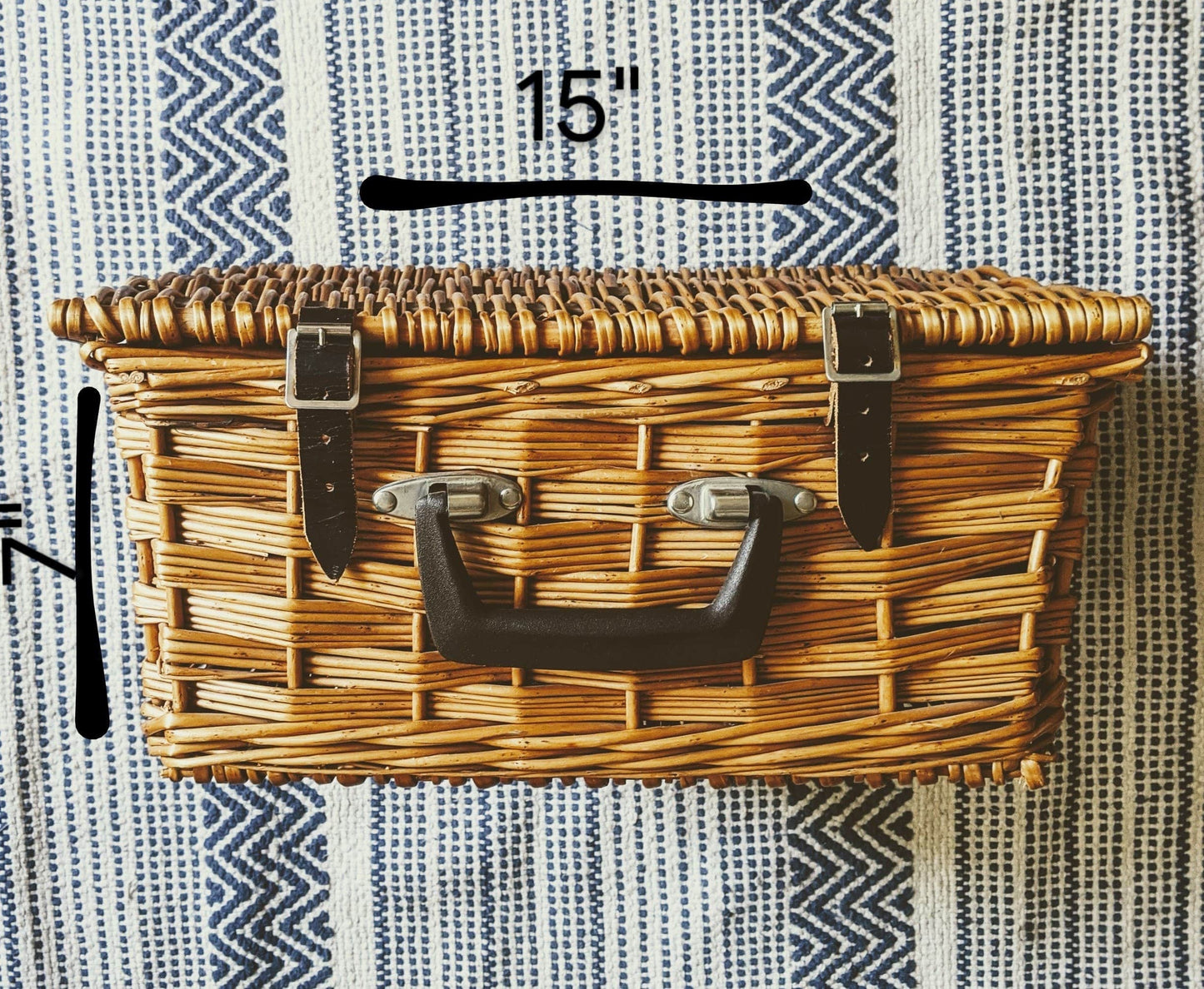 Basket Storage Picnic Vintage Brown